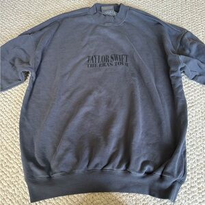 Taylor Swift The Eras Tour Official Blue Crewneck Sz XS